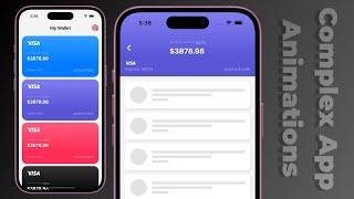 Complex App UI Animations | Wallet App UI | SwiftUI