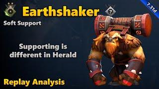 Replay Analysis: Earthshaker Soft Support - Herald | Dota 2 7.31d