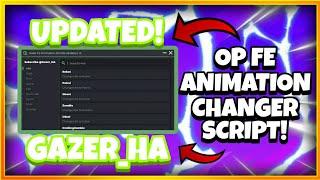 (UPDATED) OP FE Animation Changer Script! | New Animations, Emotes Etc. | Roblox Script Showcasing