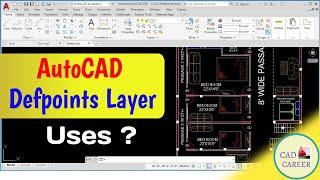 AutoCAD DEFPOINTS  LAYER CONVERT INTO OTHER LAYER | AutoCAD Defpoints Layer Uses | AUTOCAD Q&A