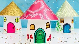 Paper cup House | DIY | Creative Paper Cup Crafts Making For Kids