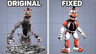 Fixed VS. Original Animatronics in Five Nights at Freddy's #4