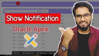 Show Notification on Interactive Report || Oracle Apex Bangla tutorial || Study With Rafiq