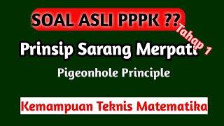 PPPK Prinsip Sarang Merpati  Kemampuan Teknis Matematika . SOAL ASLI !!!