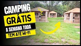 CAMPING GRATUITO A SEMANA TODA E TEM ATÉ WI-FI ///CAMPING COMPLETO  #camping #gratis #natureza