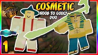 COSMETIC FIRST TRY! Ep.1 | Noob To Godly Duo Dungeon Quest [Roblox]