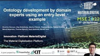 [MSE 2022] Ontology development by domain experts using an entry-level example
