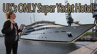 I stayed in a SUPER YACHT hotel! (Sunborn London)