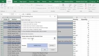 Excel conditional formatting based on another cell value