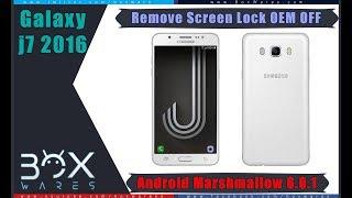 Remove Screen Lock J7 2016 6.0.1 without losing data FRP Off