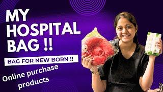 HOSPITAL BAG FOR NEW BORN BABY .. PACK YOUR HOSPITAL BAG PREGNANCY SPECIAL