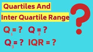 How to Calculate Interquartile Range ?  | What are Quartiles and InterQuartile Range (IQR) ?