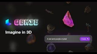 Genie, text-to-3d model capable of creating any 3d object you can dream of in under 10 seconds