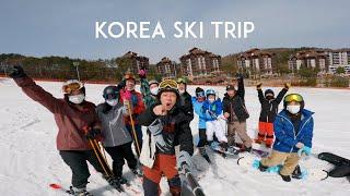 I went on a ski trip to Korea with a tour group 