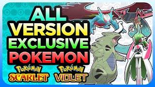EVERY Version EXCLUSIVE Pokemon In Pokemon Scarlet And Violet