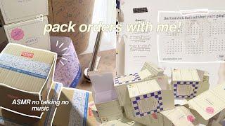 pack orders with me from home small candle business | asmr no talking no music | studio vlog