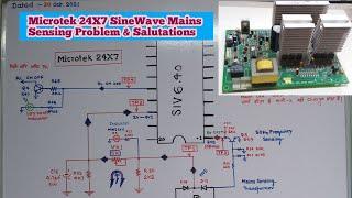 Microtek 24X7 DG900 Sine Wave inverter Mains Sensing Problem and Salutations