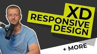 New Adobe XD Updates Demo - Responsive Design & Time Triggers