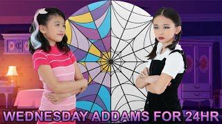 Living like WEDNESDAY ADDAMS for 24 hours w/ Gwen Kate Faye