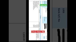 Infosys Fresher Salary #infosys #salary #fresher