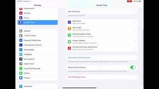 How to Set Screen Time and Parental Controls on the iPad