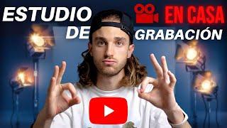  Cómo HACER un ESTUDIO DE GRABACIÓN DE VÍDEOS en CASA  | YOUTUBE 2022