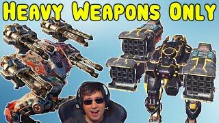 FIREPOWER! HEAVY WEAPONS ONLY Skirmish - War Robots Gameplay WR