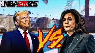 DONALD TRUMP VS KAMALA HARRIS IN NBA 2K25!