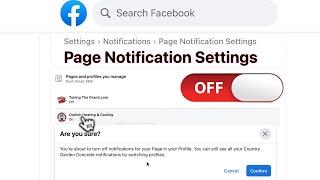How to STOP NOTIFICATIONS from Facebook Pages
