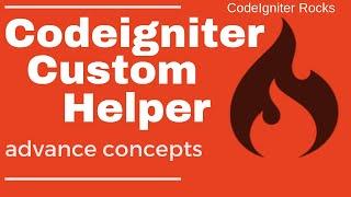 Custom helper in Codeigniter | How to create custom helpers in CodeIgniter | Helpers in Codeigniter