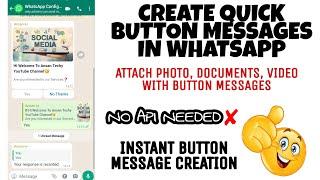 HOW TO SET BUTTON MESSAGE IN WHATSAPP | BUTTON MESSAGE IN WHATSAPP WITHOUT ANY APPS | AUTO REPLY