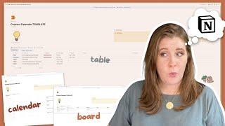 Create a Content Calendar in Notion | Content Creators