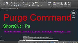 Purge Command In AutoCAD In Hindi