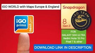 iGO for 64-bit Devices | Galaxy S24, Redmi Note 13/14 & More | Europe & England