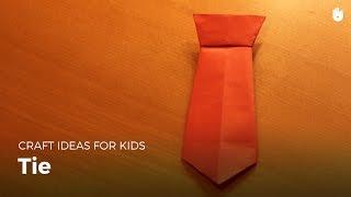 Learn how to make origami easily: The tie