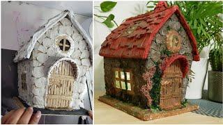 DIY | My First Fairy House Cottage with Cardboard  | Art and Inspiration