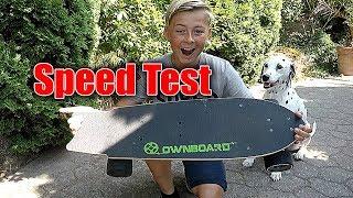 OWNBOARD Electric Skateboard, Speed test and review!!!