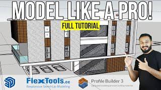Model a Complete Residence Like a PRO in Sketchup! (FULL Tutorial with Flextools & ProfileBuilder3)