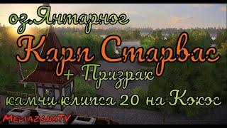 #рр4 оз.Янтарное  Карп Старвас + Призрак  1.07