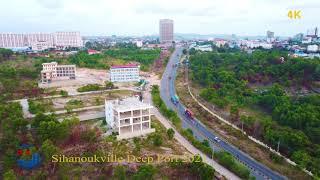 [4K] Deep port skyline in Sihanoukville, Cambodia 20-3 2021