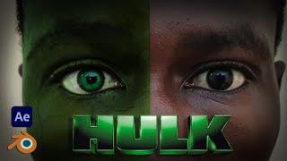 Creating Hulk Transformation In Blender And After Effects