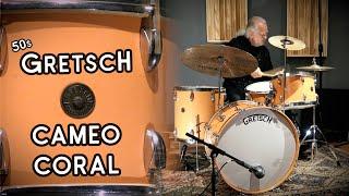 RARE 1950s Gretsch Drum Kit in CAMEO CORAL