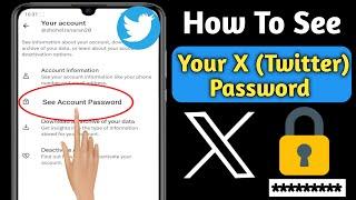How To See Your X (Twitter) Account Password If Forget It (2023 update) | See Twitter Password
