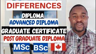 Diploma vs Graduate Certificate vs Post Graduate Diploma (PGD)  in Canada 2023 (WHICH IS THE BEST?)