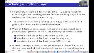 Peter Carr (NYU) "Stoptions" feat. Lorenzo Torricelli (University of Parma)