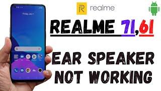 Call Ear Speaker not working Problem Realme 7i,6i  | Realme sound problem | speaker volume problem