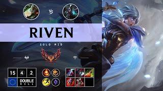 Riven Mid vs Ekko - EUW Grandmaster Patch 14.13