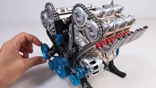 How to build a V8 Car Engine Model | Magnetic Games