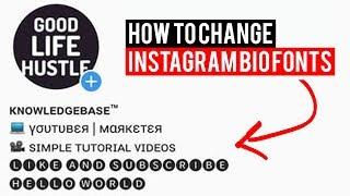 Instagram Bio Fonts: How To Change Font on Instagram Bio!