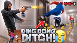 EXTREME DING DONG DITCH PART 5!! *COLLEGE EDITION* (GONE WRONG)